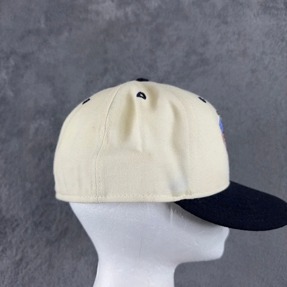 Vintage New‎ Era 59FIFTY Fitted Hat 7 1/4 Wool USA Eagle Flags Baseball Cap